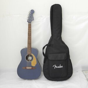 【美品】Fender フェンダー エレアコギター マリブプレイヤー MDN WN ミッドナイトサテン ソフトケース付き ※同梱不可 11454906 1220