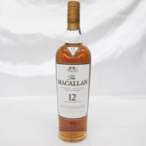 【未開栓】The MACALLAN ザ・マッカラン 12年 シェリーオーク 旧ボトル ウイスキー 700ml 40% 11457356 1225
