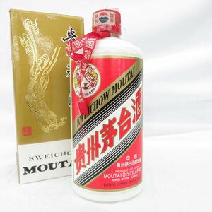 【未開栓】貴州茅台酒 マオタイ酒 天女ラベル 2000 MOUTAI KWEICHOW 中国酒 500ml 53% 937g 箱付 ※液漏れ跡有 11459019 1224