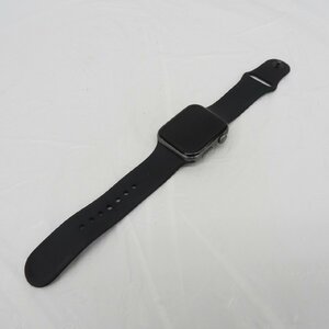 1円～【難有/中古品】Apple Watch Series5 GPS 44ｍｍ MWVF2J/A スペースグレイアルミ/ブラックバンド ※液晶青みあり 11457811 1226