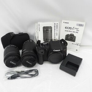 【美品】Canon キャノン デジタル一眼レフカメラ EOS Kiss X8i ダブルズームキット(18-55/55-250) 11458396 1226