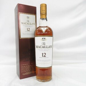 【未開栓】The MACALLAN ザ・マッカラン 12年 シェリーオーク 旧ボトル ウイスキー 700ml 40% 箱付 11462431 1226