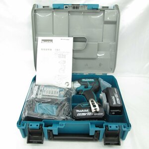 【未使用品】makita マキタ 充電式ソフトインパクトドライバ TS141DRGX 18V 6.0Ah 青 11465829 0105