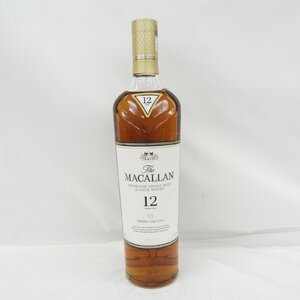 【未開栓】The MACALLAN ザ・マッカラン 12年 シェリーオーク ウイスキー 700ml 40% 11463894 0104