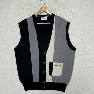 ★希少 美品 MUNSINGWEAR GLANDSLAM マンシングウェア 日本製 毛100% ニットベスト LLサイズ★