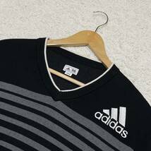 ★1円〜 美品 adidas アディダス ゴルフ レーヨン ウール グラデーションボーダー ニット セーター O/XG★_画像2