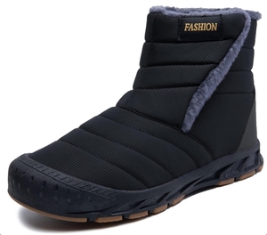 AOSAIVY スノーブーツ 防寒靴 ブラック 26.5cm 冬用 カジュアル 防水 防滑 新品 送料込み