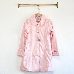 【LC style】レディース レインコート トレンチコート お洒落 可愛い ピンク