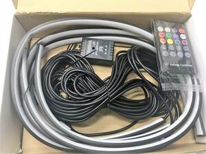 12V アンダー ライト LEDチューブ　RGB 60cm/90cm 各2本 計4本セット リモコン付.