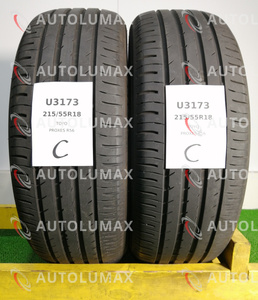 215/55R18 95H Toyo PROXES R56 中古 サマータイヤ 2本セット 送料無料 215/55/18 トーヨー U3173.C