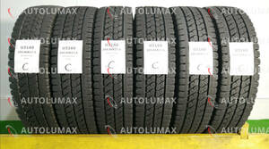 205/80R17.5 120/118L LT Bridgestone W979 中古 スタッドレスタイヤ 6本セット ブリヂストン U3160.C