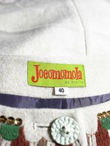 Jocomomola ホコモモラ ビーズスパンコール刺繍 フレアデザインコート 40_画像4