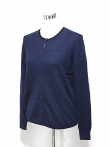 INES DE LA FRESSANGE ユニクロ カシミヤ100％ トリミング クルーカーディガン XL