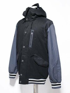 BILLABONG ビラボン フード付 防風 ウォータープルーフ 配色 スタジャン風 ジャケット M