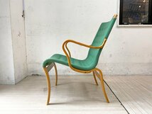 ★ ブルーノマットソン インターナショナル BRUNO MATHSSON INTERNATIONAL ミナチェア Mina chair ビンテージ ファブリック ラウンジチェア_画像3