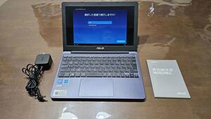 美品！ 11.6インチ ノートPC ASUS VivoBook E203N CPU:CeleronN3350、メモリ4GB、SSD64GB 即決価格豪華おまけ有！