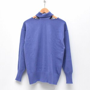 [ new goods unused ]LE CIEL BLEU Le Ciel Bleu Back Twist Knit back twist knitted tops SIZE:36(S) * three 20900 jpy [S106726]