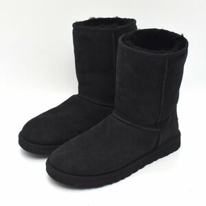 UGG アグ CLASSIC SHORT クラシックショート ムートン ブーツ SIZE:24m 5825 黒 [S206989]