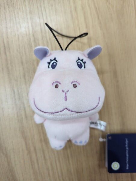 屋根裏のラジャー 小雪ちゃん ピンクのカバ マスコット 未使用品