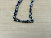 1円スタート CHROME HEARTS クロムハーツ ペーパーチェーン ネックレス 20インチ_画像5