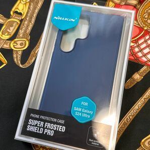 Galaxy S24 Ultra フロステッドPro TPU+PP 高品質 スマホケース 新品 ネイビー