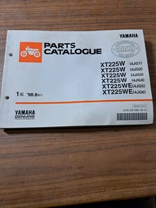 YAMAHA ヤマハ SEROW セロー XT225W XT225WE パーツリスト パーツカタログ 整備書 配線図 1版 98年8月発行 4JG-28198-18-J1