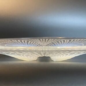 R.LALIQUE ルネ・ラリック COQUILLE コキーユ オパールセント プレート 皿 20cm サイン入り 1924年 フランス アンティーク①の画像10