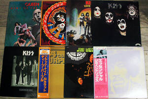 ◆LP中心大量まとめてセット未確認◆Kiss、Queen、Jimi Hendrix、Krocus、Tygers Of Pan Tang、Twisted Sister、Beatles他同梱不可