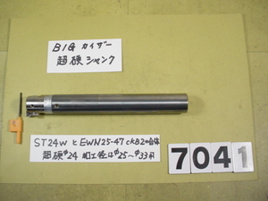 EWN25-47CKB2ヘッド+　ST24W-CK2-150　 全長約190mm　ENH2-1(25～33Φ用)装着　中古品 BIG-KAISER 超硬シャンク+EWヘッド　7041