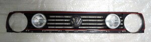 売り切ります＊ ゴルフ 2 ＊ ラジエター グリル ＊４灯 グリル ＊ GTI ＊ 後期 ？ ＊ フォグ ＊ LED ＊ Mk2 ＊ VW ＊ ブラック エンブレム 