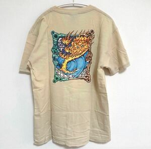 希少 LOST SURFBOARDS Tシャツ サーフブランド ページュ L ヴィンテージ 古着 半袖 USA