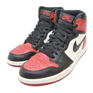 ナイキ NIKE　 AIR JORDAN1 RETRO HIGH OG BRED TOE 555088 610 商品番号：8066000236506