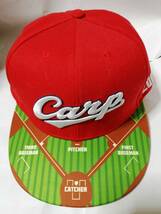 【未使用美品】カープ CARP 野球帽子 キャップ 2015 フリーサイズ 赤 男女兼用 メンズ レディース 帽子 広島 東洋カープ_画像2