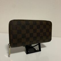 良品　LOUIS VUITTON ルイヴィトン ダミエ ラウンドファスナー　ジッピーウォレット　長財布_画像1