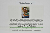 K004 Heather Brown ヘザーブラウン Summer Vacation サマーバケーション等 絵画5枚まとめセット アートプリント_画像5