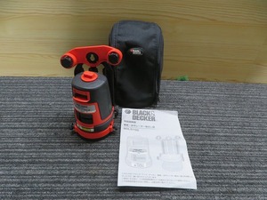 B☆BLACK＆DECKER　ブラック＆デッカー 垂直/水平レーザー墨出し器　BDL310S ◎通電OK