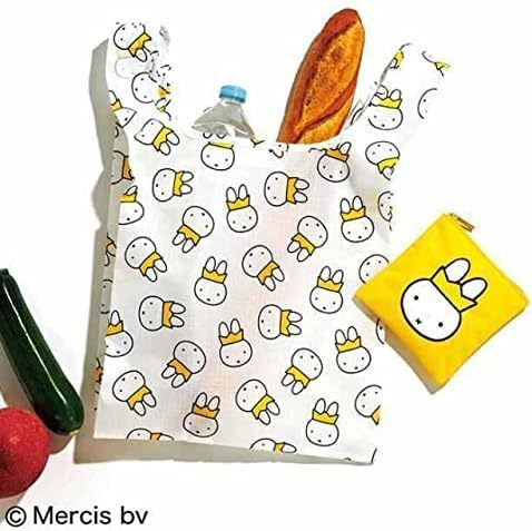 miffyクイーンミッフィーふわふわ刺繍ポーチ& エコバッグセット/オトナミューズ2021年10月号付録のみ