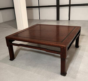 【家具名品特集】座卓 鎌倉文化人ゆかりの逸品！重厚な造り 使いやすい75センチ四方 ソファーのローテーブルとしてもお使い頂けます