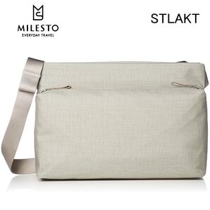 送料無料 MILESTO ミレスト ショルダーバッグ L STLAKT ヘザーグレージュ MLS572-HGRG