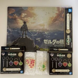 一番くじ ゼルダの伝説 ティアーズオブザキングダム E賞 クリアファイル G賞 メタルチャーム ハートの器 がんばりの器
