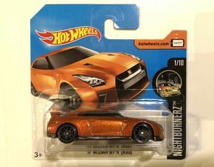 未開封 2017 ホットウィール ショートカード ニッサン スカイライン オレンジ GTR Hot Wheels NIGHT BURNERZ '17 NISSAN GT-R R35