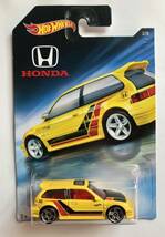 未開封 2017 ホットウィール '90 ホンダ シビック 黄色 Hot Wheels HONDA CIVIC SIR EF9 HotWheels _画像1