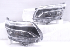 3Y-1519★後期 LED ZRR80W ヴォクシー★左右ヘッドライト ZS煌II ZS煌III KOITO 28-240 打刻:K ブラック 純正★トヨタ ジャンク品 (RO)