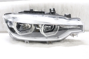 3Y-1799★後期 LED F30 BMW 3シリーズ★右ヘッドライト 7471308-02 ブラック 純正★BMW F31 (QT)