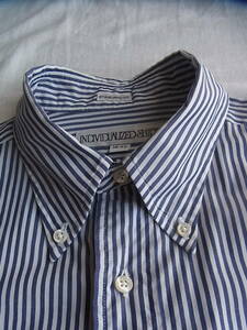 INDIVIDUALIZED SHIRTS インディビジュアライズド シャツ　ロンドンストライプ柄　ボタンダウンシャツ　サイズ 16 - 33　MADE IN USA