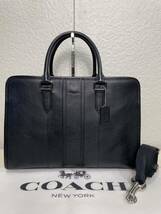 【極美品】定価9.6万　コーチ メンテ済み　COACH メンズ　ビジネス 2way レザー　バッグ　ショルダーバッグ　ブリーフケース　本革_画像1