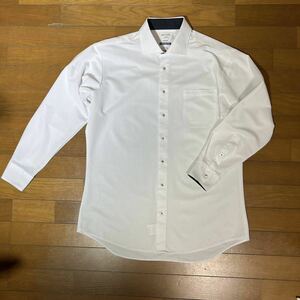 ORIHICA オリヒカ シャツ 白 ワイシャツ ホワイト スーパーノンアイロン 織柄 長袖 