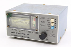 【ト静】 ★ KURANISHI クラニシ SWR ＆ WATTMETER RW-215M 1.8～130MHz&130～500MHz 動作未確認 中古現状品 GC476GCG78