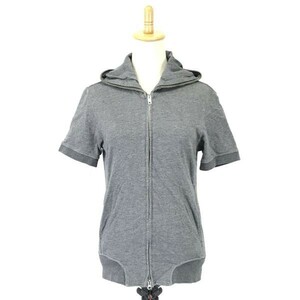  Boycott /BOYCOTT* short sleeves Zip up Parker [2/ men's M/ gray /gray]Jakets/Jumpers*BH394