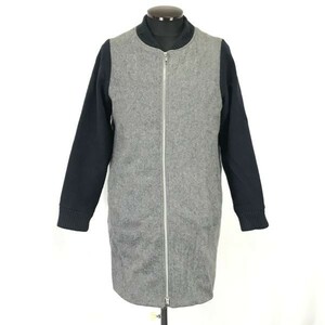  Urban Research /KBF+/ke- Be ef plus * Baseball color coat [1/ lady's S/ gray × navy blue /gray]Coats/Jackets/Jumpers*BH400